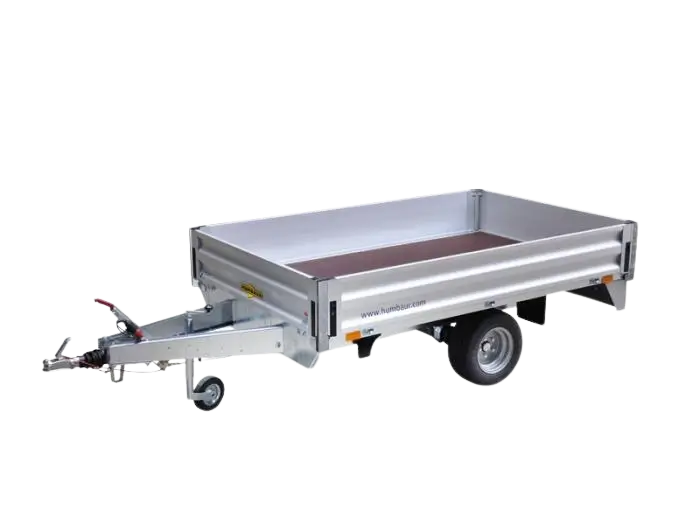 Remorque freinée avec roues sous plateau